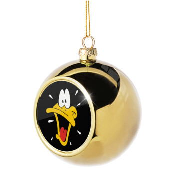 Daffy Duck, Χριστουγεννιάτικη μπάλα δένδρου Χρυσή 8cm