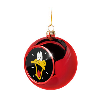 Daffy Duck, Christmas tree ball Red 8cm