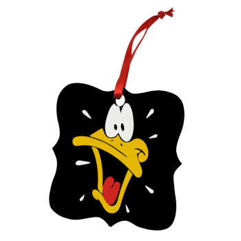 Daffy Duck, Στολίδι Χριστουγεννιάτικο στολίδι polygon ξύλινο 7.5cm
