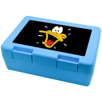 Daffy Duck, Children's cookie container LIGHT BLUE 185x128x65mm (BPA free plastic)