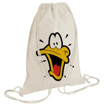 Daffy Duck, Τσάντα πλάτης πουγκί GYMBAG natural (28x40cm)