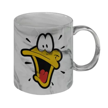Daffy Duck, Mug ceramic marble style, 330ml