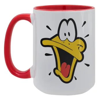 Daffy Duck, Κούπα Mega 15oz, κεραμική Κόκκινη, 450ml