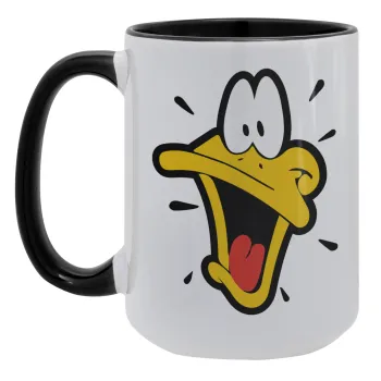 Daffy Duck, Κούπα Mega 15oz, κεραμική Μαύρη, 450ml