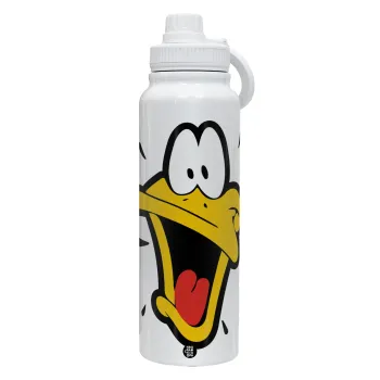Daffy Duck, Θερμός 1L Ανοξείδωτο με Βάση Κινητού & Διπλά Τοιχώματα