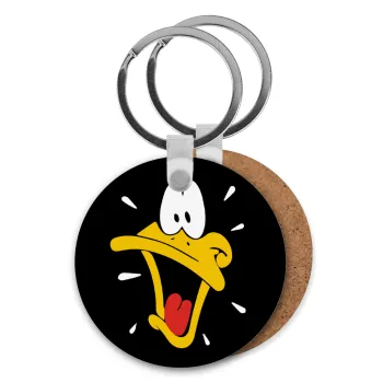 Daffy Duck, Μπρελόκ Ξύλινο στρογγυλό MDF Φ5cm