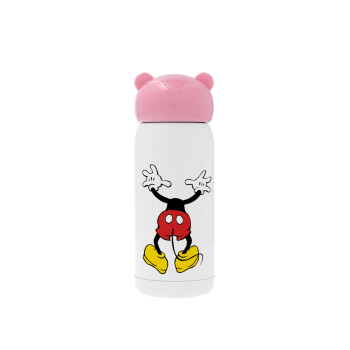 Mickey hide..., Ροζ ανοξείδωτο παγούρι θερμό (Stainless steel), 320ml
