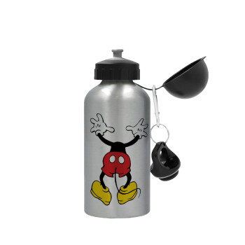 Mickey hide..., Metallic water jug, Silver, aluminum 500ml
