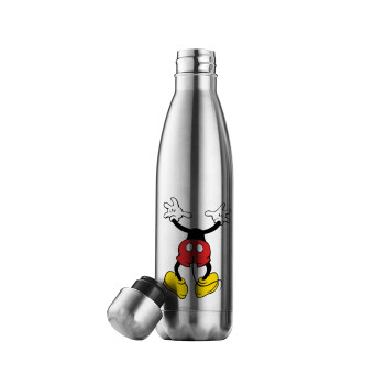 Mickey hide..., Μεταλλικό παγούρι θερμός Inox (Stainless steel), διπλού τοιχώματος, 500ml