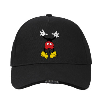 Mickey hide..., Work & Activity LED Light Cap – Perfect for Night & Low Light Conditions (100% COTTON, ADULT, UNISEX)