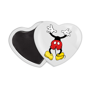 Mickey hide..., Μαγνητάκι καρδιά (57x52mm)