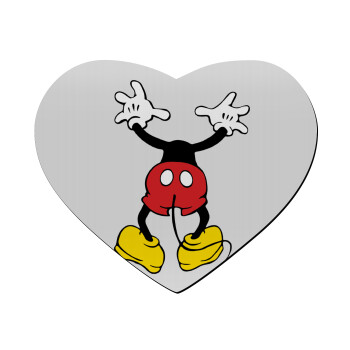 Mickey hide..., Mousepad heart 23x20cm