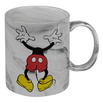 Mickey hide..., Mug ceramic marble style, 330ml