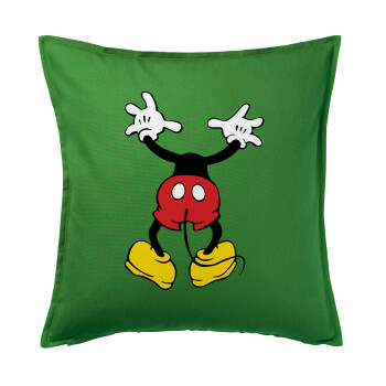 Mickey hide..., Sofa cushion Green 50x50cm includes filling