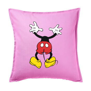 Mickey hide..., Sofa cushion Pink 50x50cm includes filling
