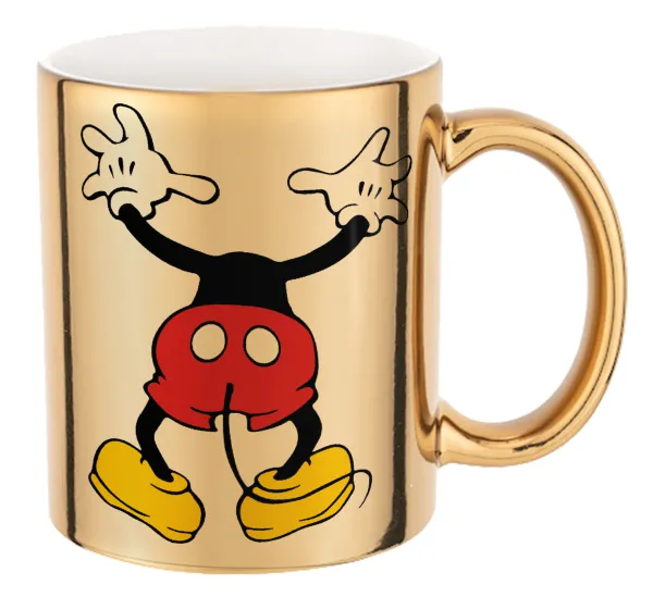 Mickey hide... — Mug ceramic, gold mirror, 330ml