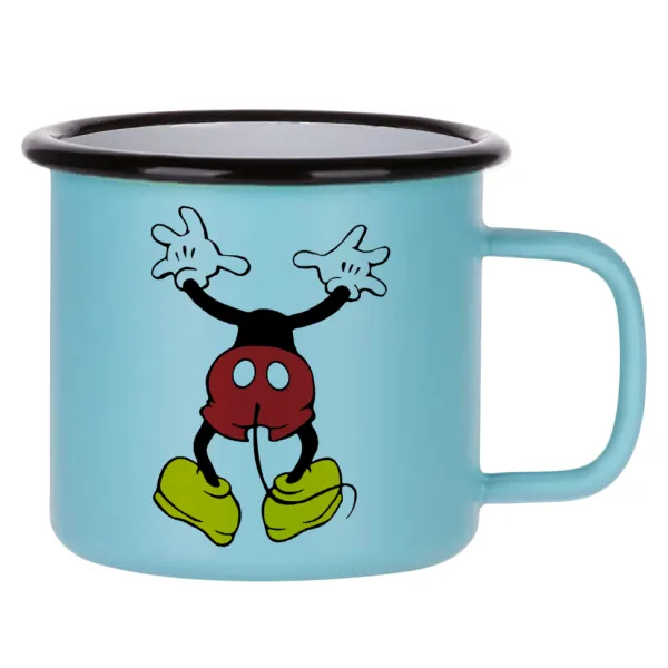 Mickey hide... — Κούπα Μεταλλική εμαγιέ ΜΑΤ σιέλ 360ml