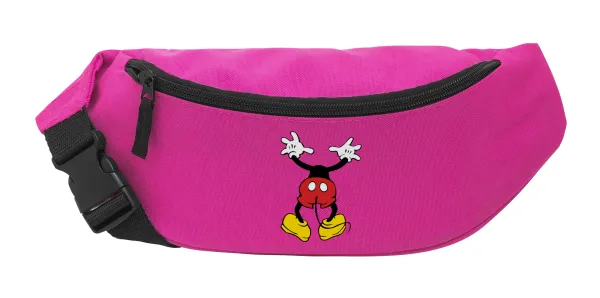 Mickey hide... — Unisex waist bag (banana) in PINK color with 2 pockets