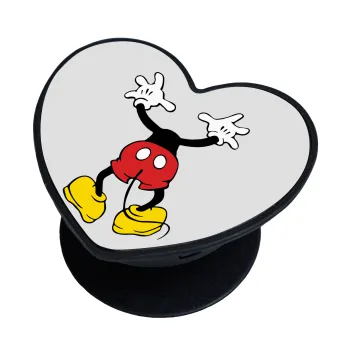 Mickey hide..., Phone Holders Stand  καρδιά Μαύρο Βάση Στήριξης Κινητού στο Χέρι