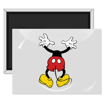 Mickey hide..., Ορθογώνιο μαγνητάκι ψυγείου διάστασης 9x6cm