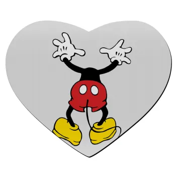 Mickey hide..., Mousepad heart 23x20cm