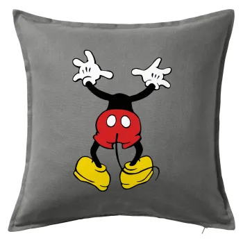 Mickey hide..., Sofa cushion Grey 50x50cm includes filling