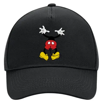 Mickey hide..., Adult Ultimate Hat BLACK, (100% COTTON DRILL, ADULT, UNISEX, ONE SIZE)