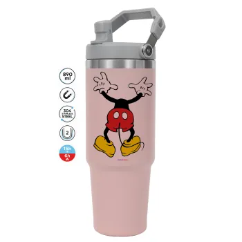 Mickey hide..., ΡΟΖ χρώματος Θερμός Ανοξείδωτο 890ml (30oz) με χερούλι
