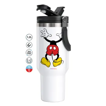 Mickey hide..., Mega Tumbler με καπάκι, διπλού τοιχώματος (θερμό) 1,2L