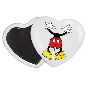 Mickey hide..., Μαγνητάκι καρδιά (57x52mm)