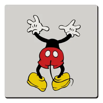 Mickey hide..., Τετράγωνο μαγνητάκι ξύλινο 6x6cm