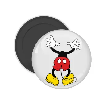 Mickey hide..., Μαγνητάκι ψυγείου στρογγυλό διάστασης 5cm