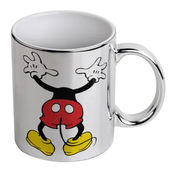 Mickey hide..., Mug ceramic, silver mirror, 330ml