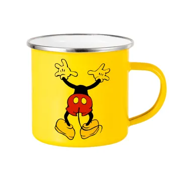 Mickey hide..., Yellow Enamel Metallic Cup 360ml