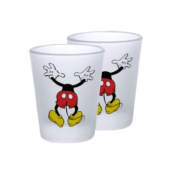 Mickey hide..., Σφηνοπότηρα γυάλινα 45ml του πάγου (2 τεμάχια)