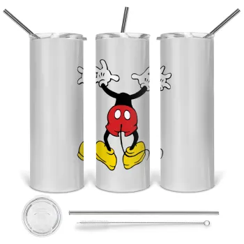 Mickey hide..., Tumbler stainless steel 600ml, with metal straw & cleaning brush