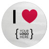 I Love {your logo here}, Επιφάνεια κοπής γυάλινη στρογγυλή (30cm)