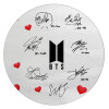 BTS signatures, Επιφάνεια κοπής γυάλινη στρογγυλή (30cm)