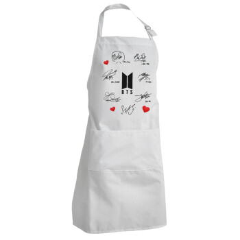 BTS signatures, Adult Chef Apron (with sliders and 2 pockets)