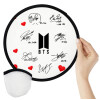 BTS signatures, Βεντάλια υφασμάτινη αναδιπλούμενη με θήκη (20cm)