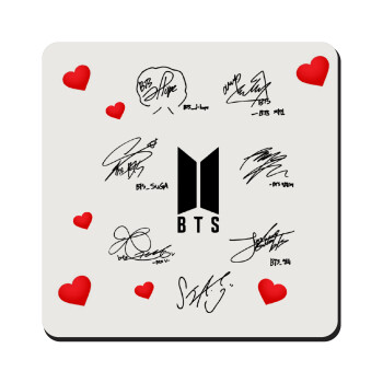 BTS signatures, Τετράγωνο μαγνητάκι ξύλινο 9x9cm