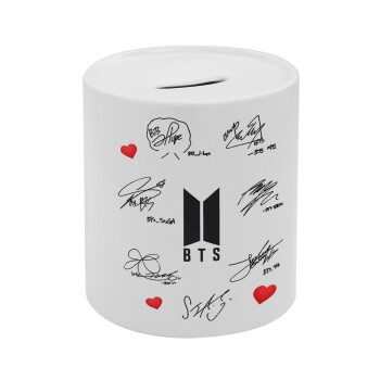 BTS signatures, Κουμπαράς πορσελάνης με τάπα