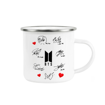 BTS signatures, Κούπα Μεταλλική εμαγιέ λευκη 360ml
