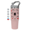 Pink color, 890ml (30oz) stainless Steel Tumbler with Handle