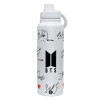 1L Stainless Steel Thermal Bottle with Phone Holder & Double Wall Insulation