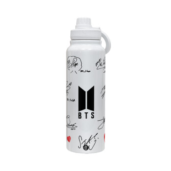 BTS signatures, Θερμός 1L Ανοξείδωτο με Βάση Κινητού & Διπλά Τοιχώματα