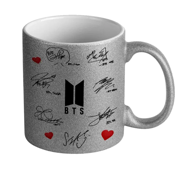 BTS signatures — Glitter Ασημένια