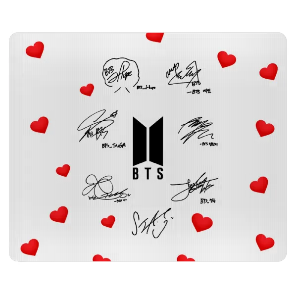 BTS signatures — Mousepad ορθογώνιο 23x19cm