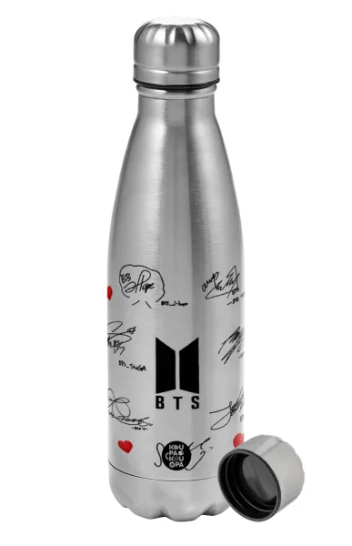 BTS signatures — Μεταλλικό παγούρι νερού, ανοξείδωτο ατσάλι, 750ml