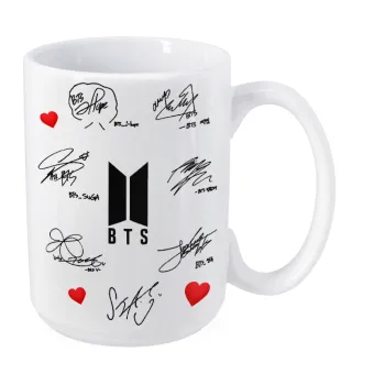 BTS signatures, Κούπα Mega, κεραμική, 450ml